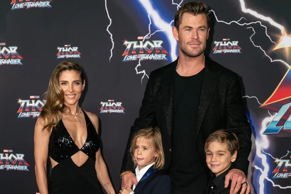 Chris Hemsworth s rodinou