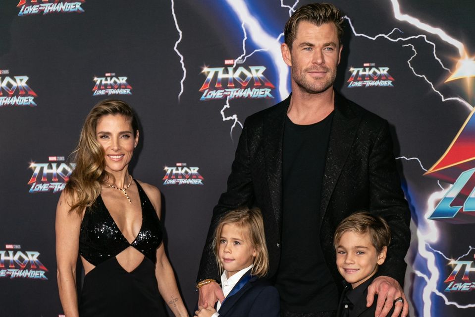 Chris Hemsworth s rodinou