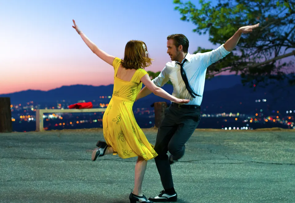 Emma Stone a Ryan Gosling ve filmu La La Land, 2016