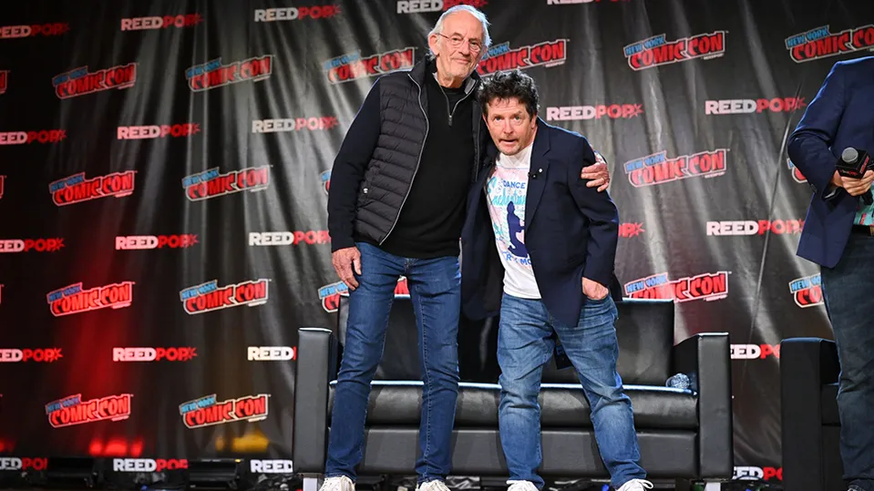 Michael J. Fox a Christopher Lloyd.
