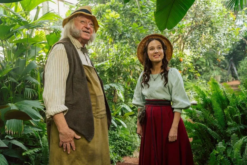 Tereza Ramba na natáčení připravovaného filmu Cukrkandl