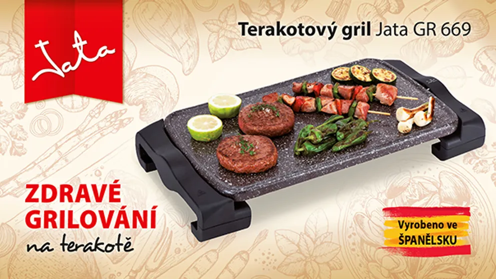 Grilovací sezona je konečně tady: Pro jednoho z vás máme terakotový gril Jata v hodnotě 2 799,- Kč! Kdo ho vyhrál?