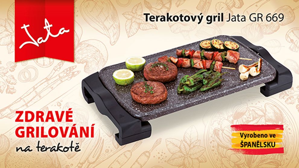 Grilovací sezona je konečně tady: Pro jednoho z vás máme terakotový gril Jata v hodnotě 2 799,- Kč! Kdo ho vyhrál?
