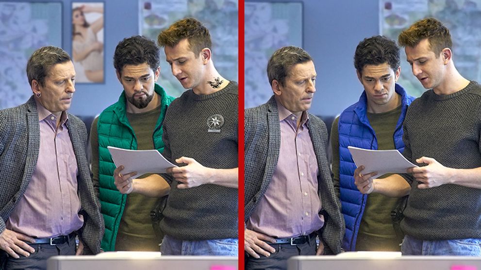 KOLIK NAJDETE ROZDÍLŮ? Na fotografii hvězd krimiseriálu Specialisté nesedí hned několik věcí!