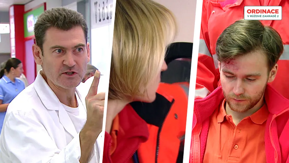 ÚTERNÍ DÍL ORDINACE: Šárka způsobila nehodu sanitky. Michal je obětí, Hanák zuří