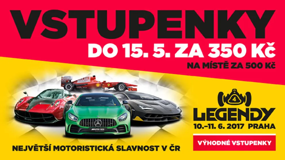 LEGENDY - Výhodné vstupenky za 350 Kč jen do 15.5.! Na místě za 500 Kč.