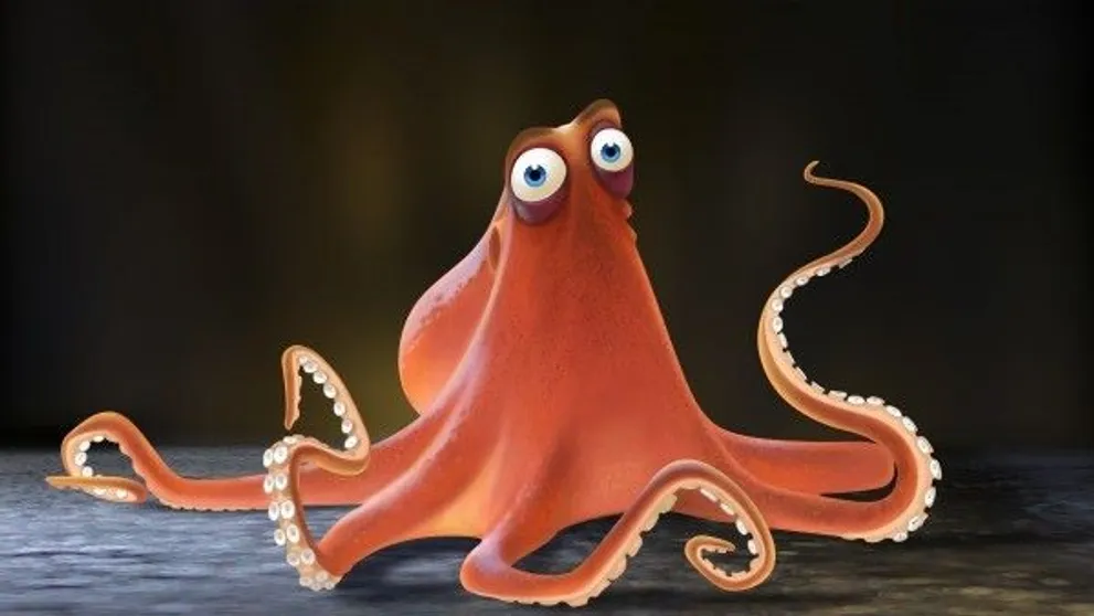 Chobotnice HANK jako nejsložitější postava z pixarovských animáků