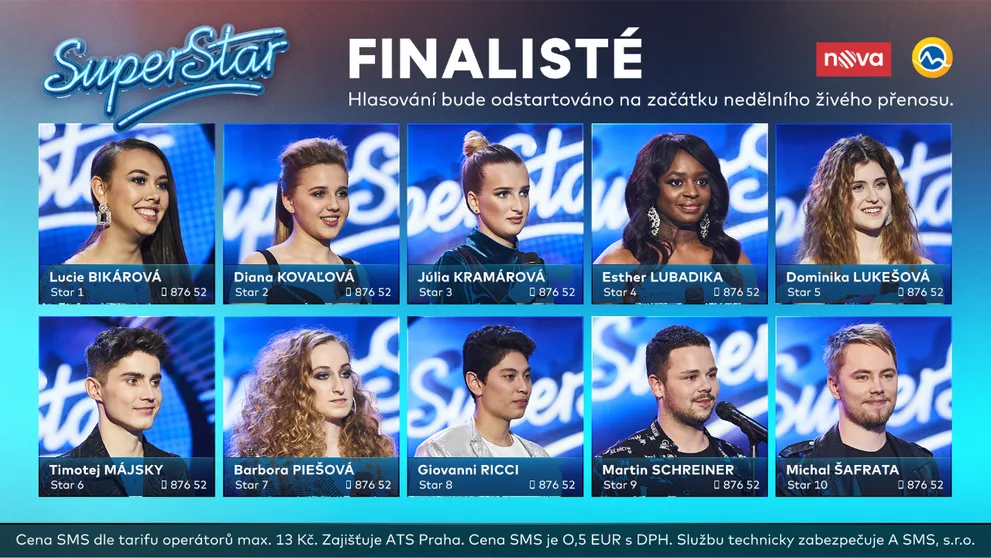 Živé přenosy SuperStar jsou tu! Jak hlasovat pro vašeho favorita?
