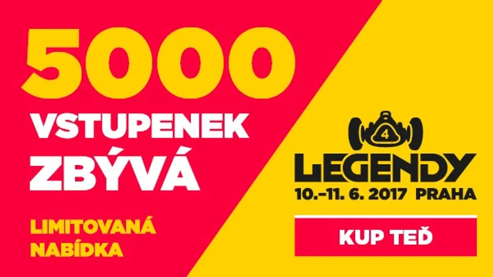 Limitovaná nabídka - posledních 5.000 vstupenek
