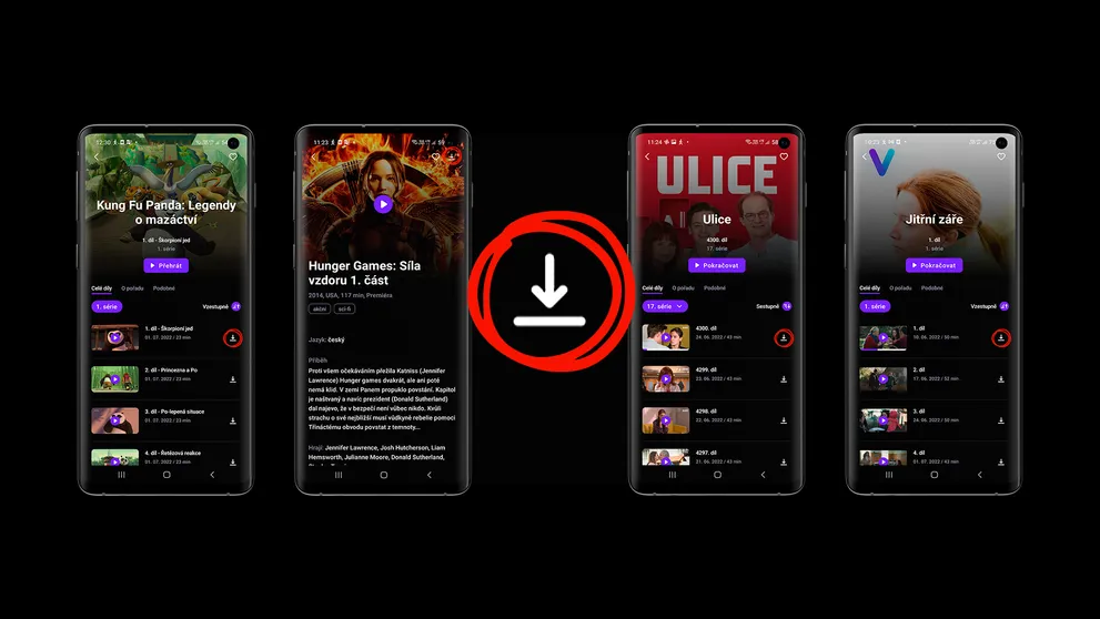 Tituly z nabídky Voyo je možné sledovat i bez připojení k internetu. V pilotním režimu zatím na zařízeních s Androidem