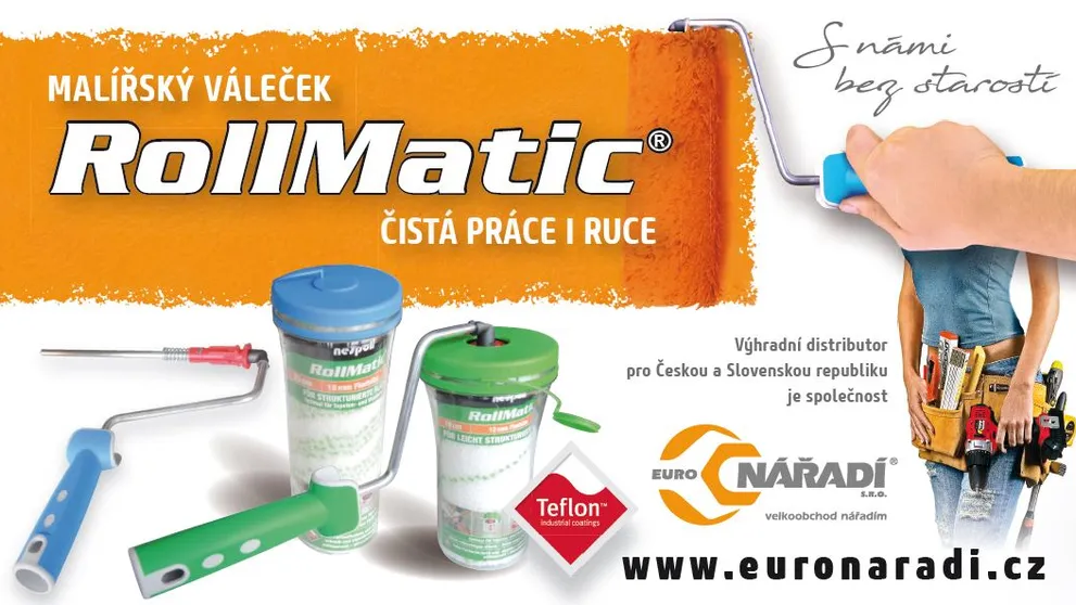 SOUTĚŽ: Set malířských válečků RollMatic poputuje k jednomu z vás