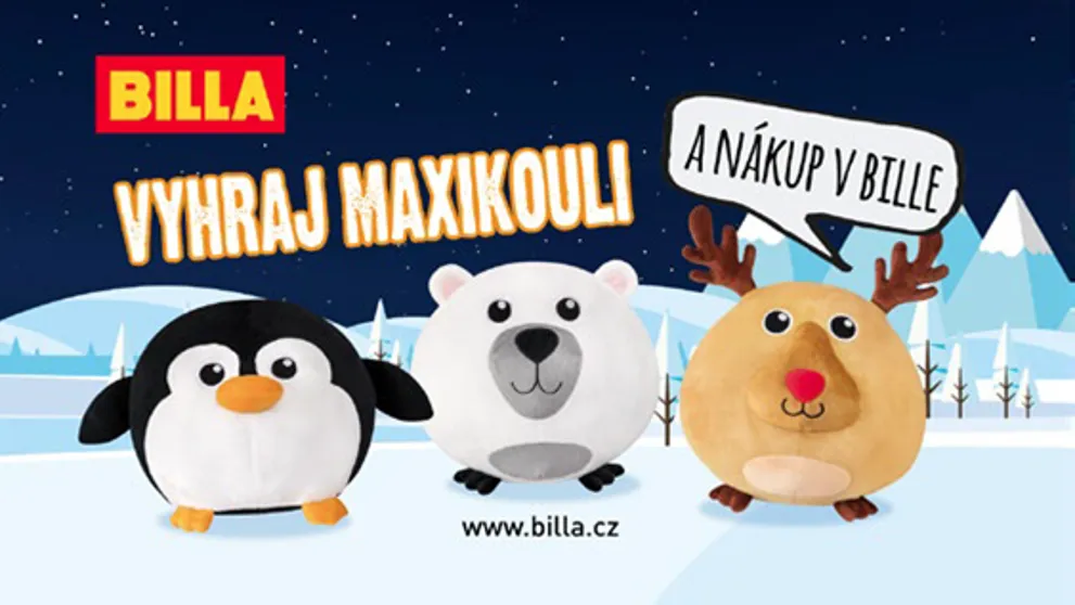 Nákup v Bille za 2.500 Kč a plyšová Maxikoule k tomu! Komu putuje tato výhra?