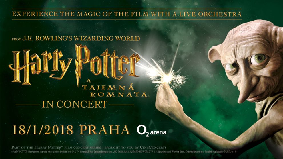 SOUTĚŽ o vstupenky na filmové koncertní turné Harry Potter a Tajemná komnata In Concert v O2 areně!
