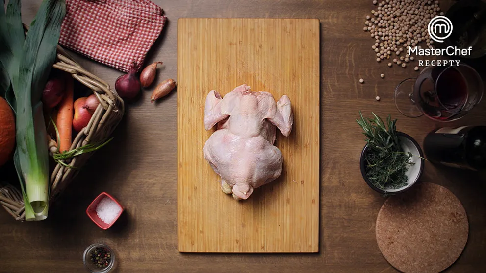 MasterChef recepty: Kuře Poulet de Bresse podle Petra Březiny