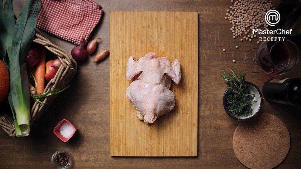 MasterChef recepty: Kuře Poulet de Bresse podle Petra Březiny