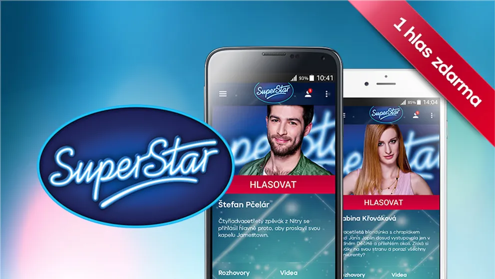 Získejte s aplikací SuperStar pro svého favorita HLAS ZDARMA!