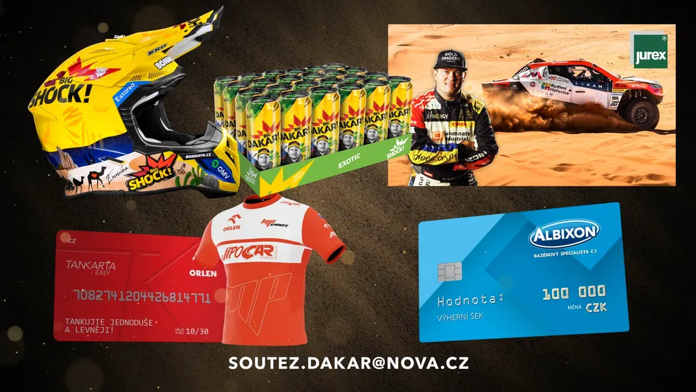 Dakar 2026 na Nova Action: Kdo vyhrál hodnotné ceny?