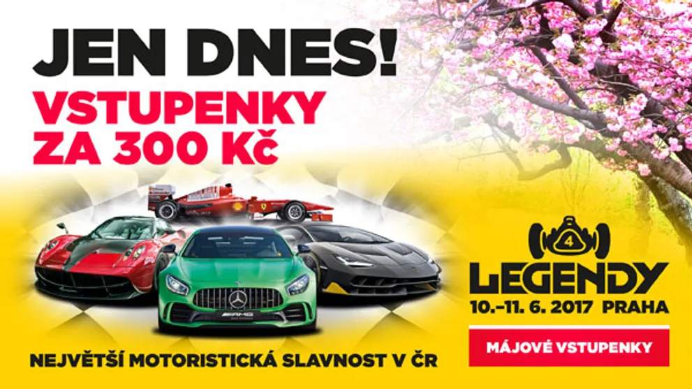 LEGENDY - dnes vstupenky za 300 Kč! Na místě za 500 Kč